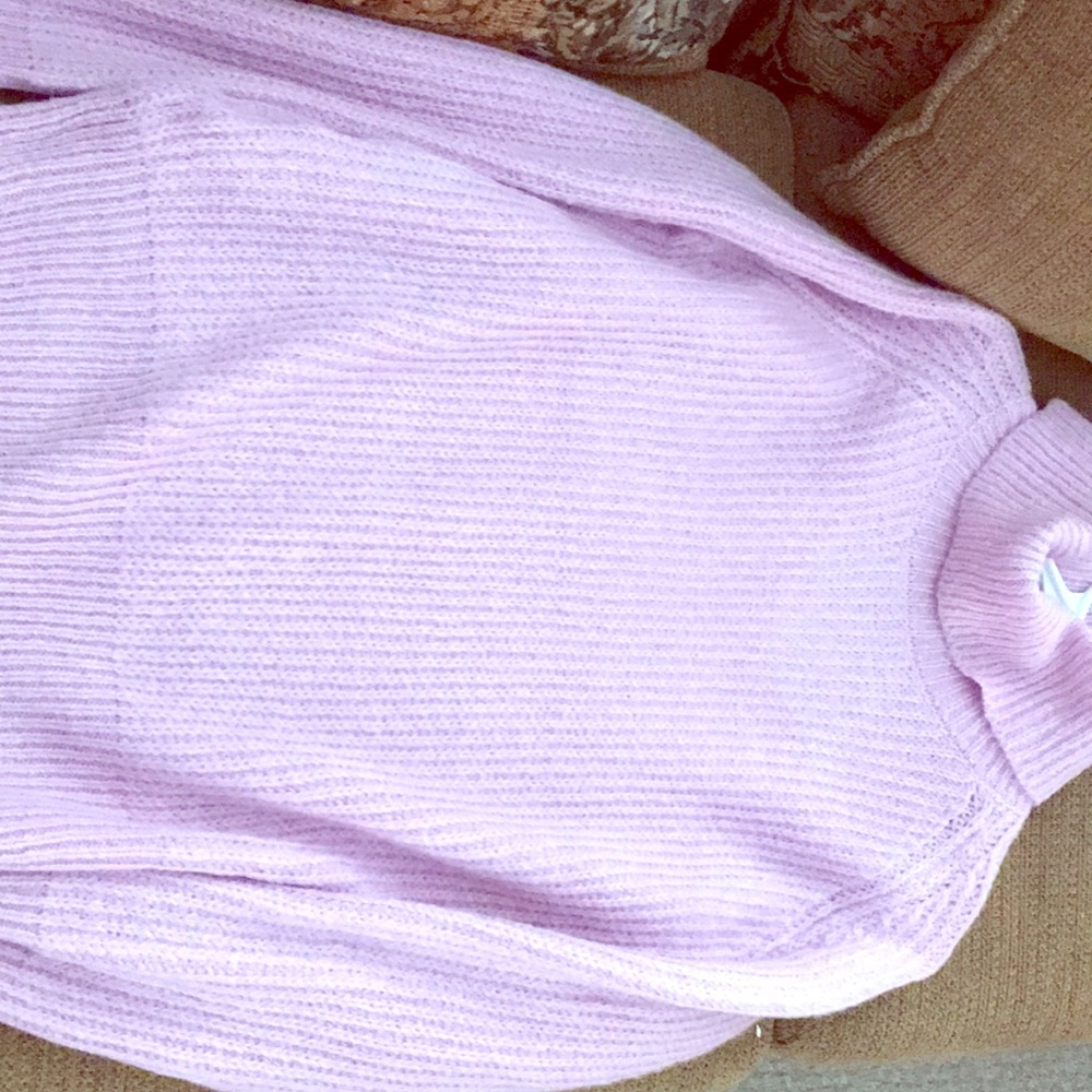 Light purple turtleneck sweater